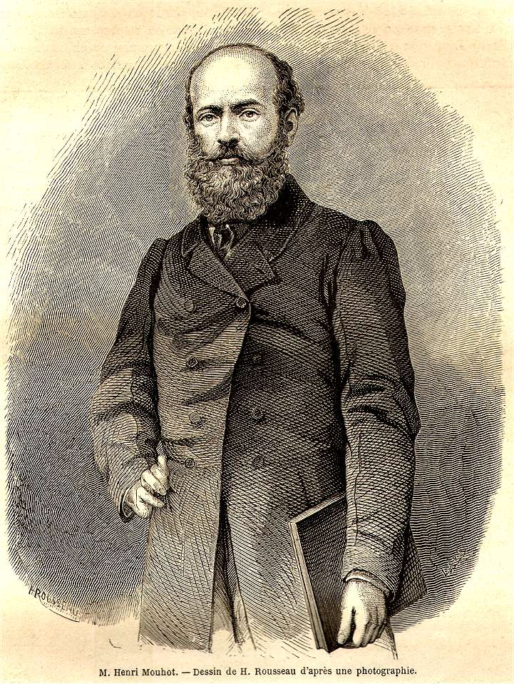 An engraved portrait of a bearded man in a dark coat, holding a folder.