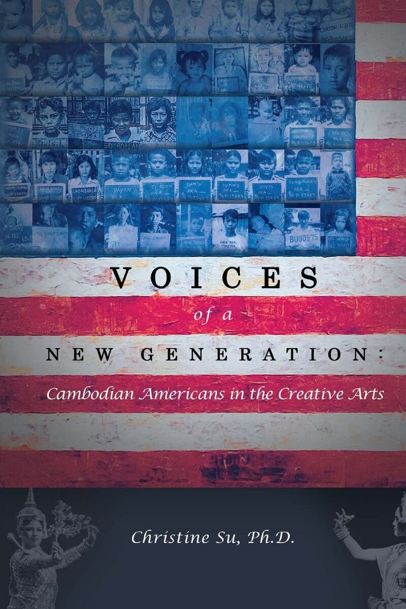 Cover with a United States flag made of portrait photos above the title.